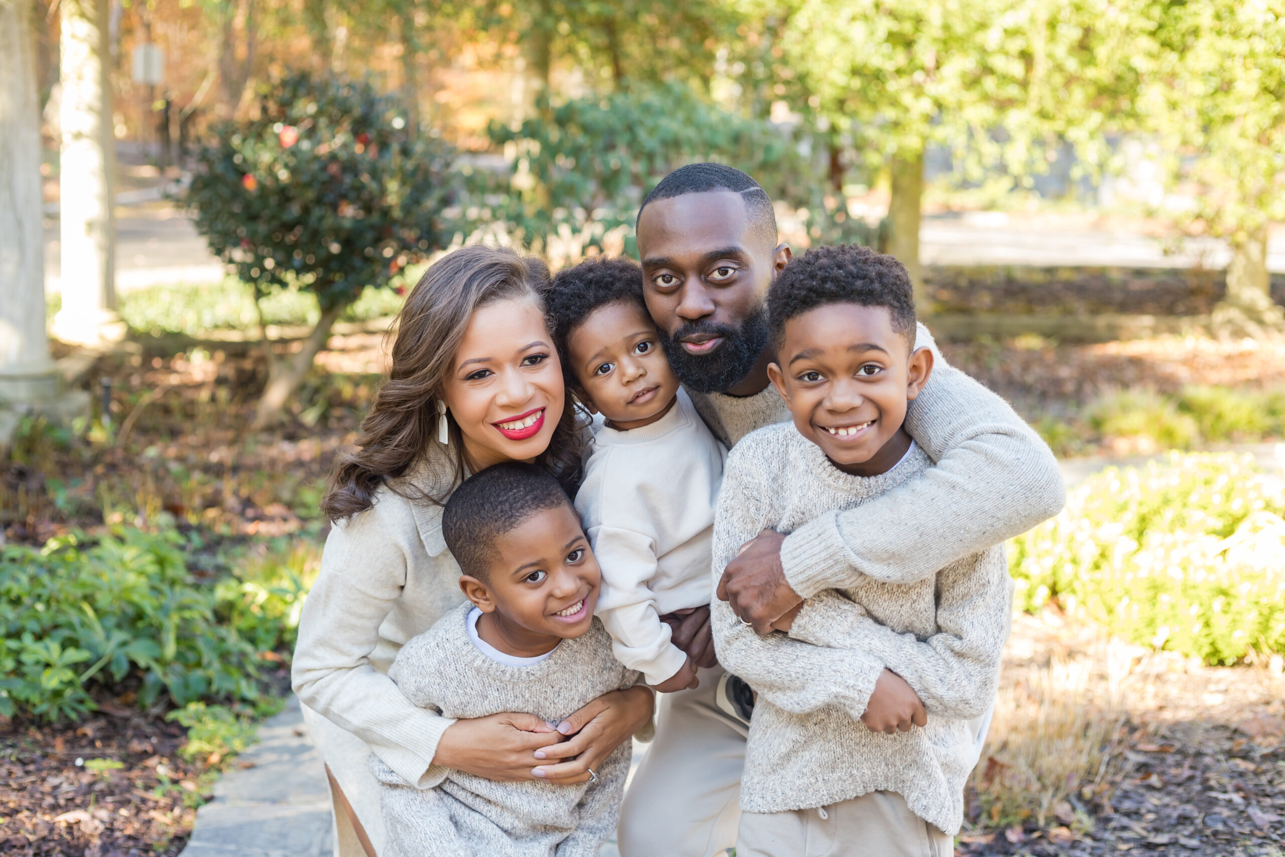 Fall mini session photos from Cator Woolford Gardens in Atlanta, GA